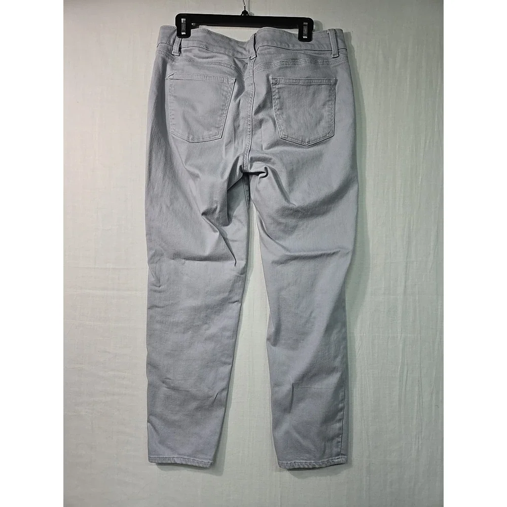 Talbots Boyfriend Jeans Women's 10 Gray‎ Denim Relaxed Fit Cotton Casual